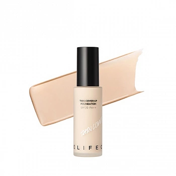 Тональная основа 21 Life Color Thin Cover-Up Foundation SPF25 PA++ 21 Ivory