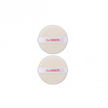 Спонж для нанесения пудры 01 Flocking round puff[S](2P)