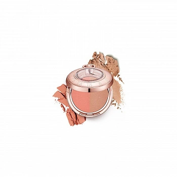 Двойные румяна в форме старинных часов оттенок 03 Momentique Time Blusher 03 4:00 p.m.