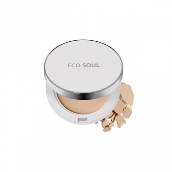 Компактная пудра-санскрин 02 Eco Soul UV Sun Pact 23 Natural Beige