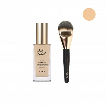 Тональная основа для идеального мерцающего покрытия с SPF50+ PA ++++ 05 Песочный + Подарок Kill Cover Glow Foundation SPF 50+ PA ++++ 05 Sand + Free Gift