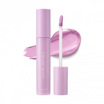 Кремовые румяна 04 бледно-лавандовый By Flower Airy Cotton Blusher 04 Pale Lavender