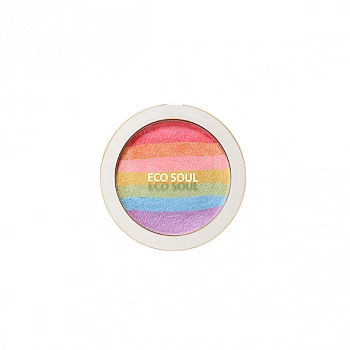 Компактные румяна 3 в 1 Eco Soul Prism Blusher
