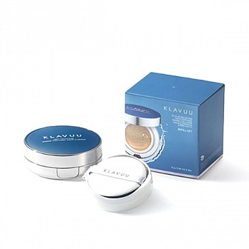 Кушон с морским коллагеном + сменный блок 23 Blue Pearlsation High Coverage Marine Collagen Aqua Cushion + Refill 23