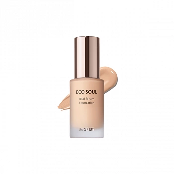 Тональная основа увлажняющая 01 Eco Soul Real Serum Foundation 23 Natural Beige