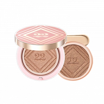 Тональная основа кушон с увлажняющей сывороткой + сменный блок 02 C&T Vvig Cushion SPF50+PA++++ + Refill 02