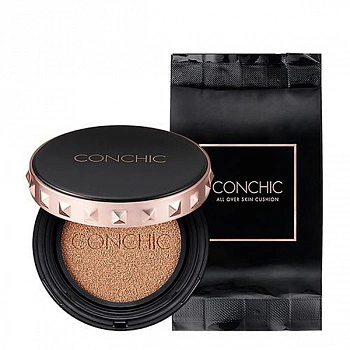 Маскирующий тональный кушон + сменный блок (оттенок 02) All Over Skin Cushion Set 02