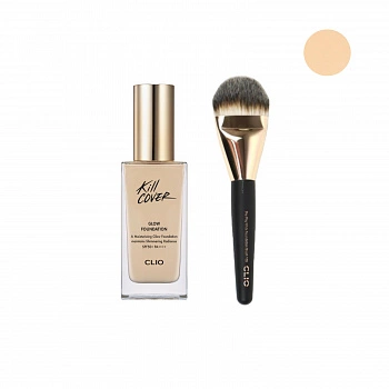 Тональная основа для идеального мерцающего покрытия с SPF50+ PA ++++ 3.5 Ваниль + Подарок Kill Cover Glow Foundation SPF 50+ PA ++++ 3.5 Vanilla + Free Gift