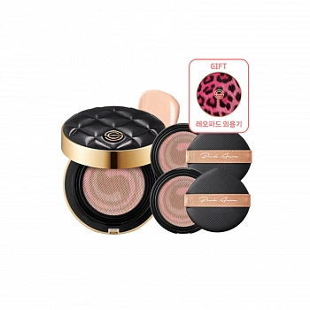 Кушон с лифтинг-эффектом + сменный блок 2шт 01 Pink Aura Cushion Face Lift + Refill Black 21 2ea